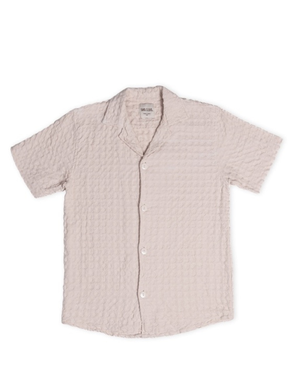 Sand Cloud Button Down Orb Waffle Shirt Beige NWT NIB Men’s XL